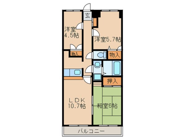 ジョビアルの物件間取画像